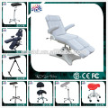 Hydraulic tattoo chair beauty salon chair with flexible wheels and comfortable seat back